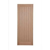 Cottage Framed Ledged And Braced Oak Veneer Internal Unglazed Door (H)1981mm (W)610mm