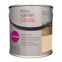 colours clear gloss floor varnish 25l