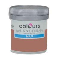 Colours Fired Brick Matt Emulsion Paint 50ml Tester Pot