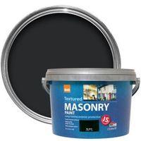 Colours Black Matt Masonry Paint 2.5L