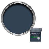 colours bathroom deep blue sea soft sheen emulsion paint 50ml tester p ...