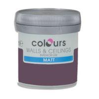 Colours Blackcurrant Matt Emulsion Paint 50ml Tester Pot