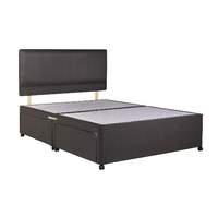 coolflex 5000 memory foam divan set no drawers soft charcoal double