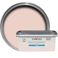 Colours Subtle Blush Matt Emulsion Paint 2.5L