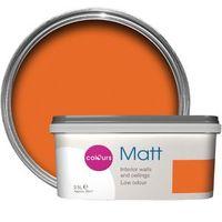 Colours Orange Matt Emulsion Paint 2.5L