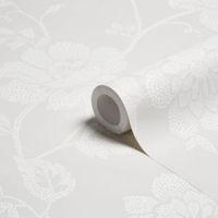 colours tara dot french grey floral wallpaper