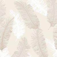 Colours Umali Brown & Taupe Feather Embosed Glitter Wallpaper