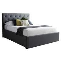 Corbridge Drawer Storage Bed - Grey Leather - King