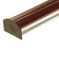 corotherm brown glazing bar cap base h50mm w50mm l4000mm