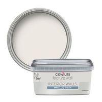 colours feature wall pearlescent metallic emulsion paint 1l