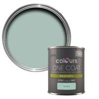 colours one coat eau de nil eggshell wood metal paint 750ml