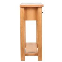 Console Table with 2 Drawers 83 x 30 x 73 cm Oak