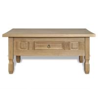 coffee table with drawer mexico pinewood