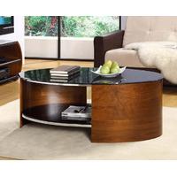 Corsair Walnut Oval Coffee Table