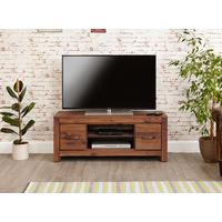 Cordoba Solid Walnut Low Widescreen TV Cabinet