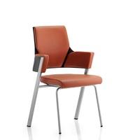 cooper visitor office chair in tan bonded leather