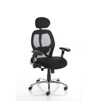 Coleen Home Office Chair In Black With Castors