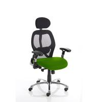 Coleen Home Office Chair In Green With Castors