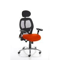 Coleen Home Office Chair In Pimento With Castors