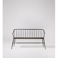 Corella Bench in Mango wood & Gunmetal