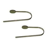 Colours Ares Stainless Steel Effect Curtain Hold Backs Pack of 2