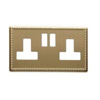 Colours Beaded Brass Socket Front Plate