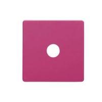 Colours Cerise Coaxial / Dimmer Switch Front Plate