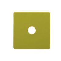 colours lime coaxial dimmer switch front plate
