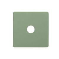colours sage coaxial dimmer switch front plate