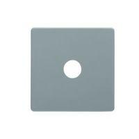colours sky coaxial dimmer switch front plate