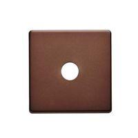 Colours Mocha Coaxial / Dimmer Switch Front Plate