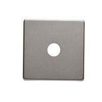 Colours Slate Grey Coaxial / Dimmer Switch Front Plate