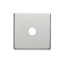 colours chrome effect coaxial dimmer switch front plate