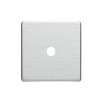 Colours Steel Effect Dimmer Switch Front Plate