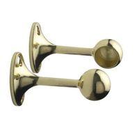 Colorail Brass Effect End Bracket (Dia)19mm Pack of 2