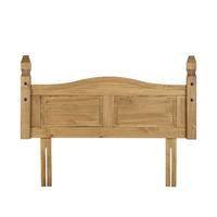 corona waxed pine headboard small double