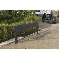 conviviale seat l 2000mm steel structure seat back rest zinc primed pa ...