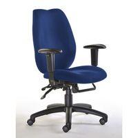 CORNWALL OPERATOR BLUE FABRIC HIGH BACK CHAIR