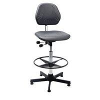 COMFORT CHAIR, STEEL BASE, SEAT HEIGHT 63 - 89CM WITH BLACK FOOTRING