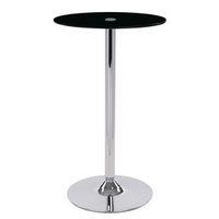 COMO POSEUR ROUND BLACK WOOD TABLE