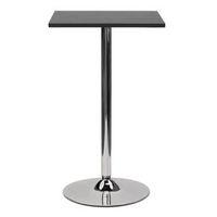 COMO POSEUR SQUARE BLACK GLASS TABLE