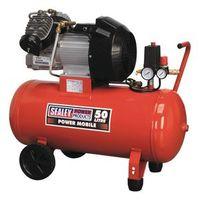 COMPRESSOR 50 LTR TWIN DRIVE - -