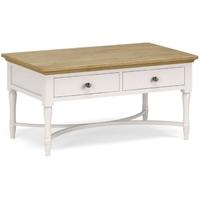 Corndell Annecy Oak Top Coffee Table with Drawer