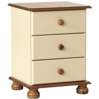 copenhagen cream bedside cabinet 3 drawer