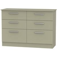 Contrast Mushroom Chest of Drawer - 6 Drawer Midi