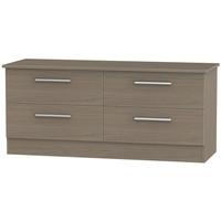 Contrast Toronto Walnut Bed Box - 4 Drawer