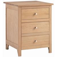 Corndell Nimbus Oak 3 Drawer Cabinet