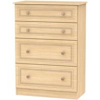 Corrib Light Oak Chest of Drawer - 4 Drawer Deep