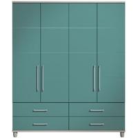 corsica lagoon gents wardrobe 4 door 4 drawer