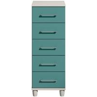 corsica lagoon chest of drawer 5 drawer narrow